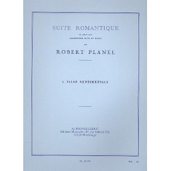 Valse sentimentale : pour saxophone - Robert Planel