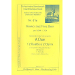 A due : 12 Duette für 2 Trompeten - Heinrich Ignaz Franz von Biber