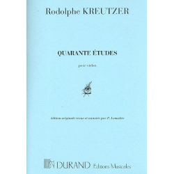 40 Études : - Rodolphe Kreutzer