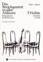 Das Streichquartett zu allen Anlässen Band 1 - Violine 3 (Viola) - Alfred Pfortner
