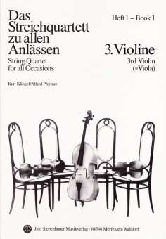 Das Streichquartett zu allen Anlässen Band 1 - Violine 3 (Viola)
