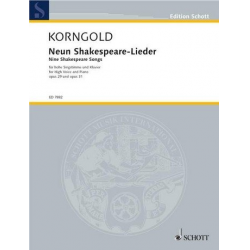 9 Shakespeare-Lieder op.29 - Erich Wolfgang Korngold