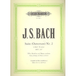 Suite h-Moll für Flöte und Klavier - Johann Sebastian Bach / Arr. Johannes Weyrauch