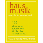Sonate : für Blockflöte, Flöte und Bc - Johann Christoph (Christian?) Schultze / Arr. Winfried Radeke