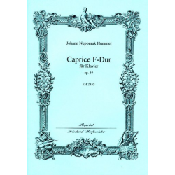 Caprice F-Dur op.49 : für Klavier - Johann Nepomuk Hummel
