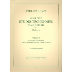 25 Études techniques et melodiques - Paul Jeanjean