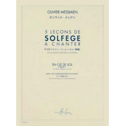 5 lecons de solfege a chanter : - Olivier Messiaen
