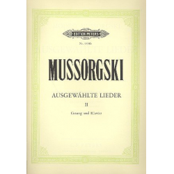 Ausgewählte Lieder Band 2 (dt) : - Modest Petrovich Mussorgsky