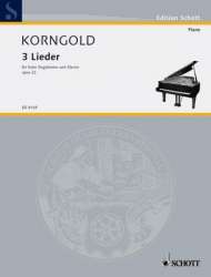 3 Lieder op.22 : für - Erich Wolfgang Korngold