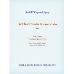 5 FRANZOESISCHE KLAVIERSTUECKE 1951 - Rudolf Wagner-Regeny