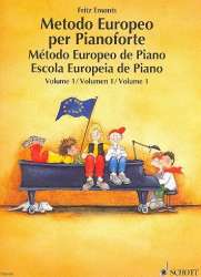 Europäische Klavierschule Band 1  (it/sp/po) - Fritz Emonts