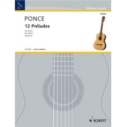 12 preludes : für Gitarre - Manuel Ponce