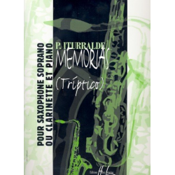 Memorias : for saxophone (clarinet) - Pedro Iturralde