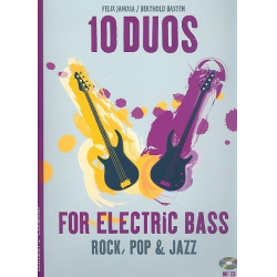 10 Duos (+CD) : für 2 E-Bässe