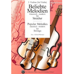 Beliebte Melodien Band 1 - 3. Violine (= Viola) - Diverse / Arr. Alfred Pfortner