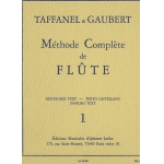 Methode complete de flute vol. 1 - Paul Taffanel / Arr. Philippe Gaubert
