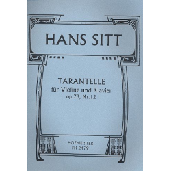 Tarantelle op.73,12 : für Violine - Hans Sitt