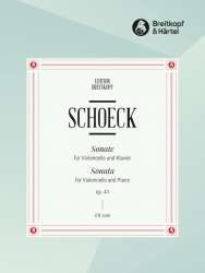 Sonate op.41 : für Bassklarinette (Fag, Vc) - Othmar Schoeck / Arr. Franz Hindermann