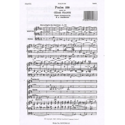 Psalm 150 : for mixed chorus and organ - César Franck
