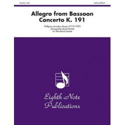 Allegro from Bassoon Concerto K, 191 - Wolfgang Amadeus Mozart / Arr. David Marlatt