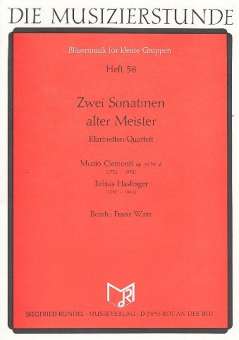 Zwei Sonatinen alter Meister (Klarinetten-Quartett)