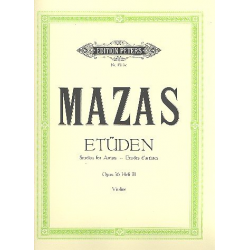 Etüden op.36 Band 3 : für Violine - Jacques Mazas