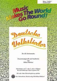 Deutsche Volkslieder - Stimme 1+2 in C - Oboe / Violine / Glockenspiel