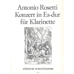 Konzert Es-Dur für Klarinette und Orchester (Klavierauszug) - Francesco Antonio Rosetti (Rößler) / Arr. Hanspeter Gmür