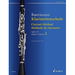 Klarinettenschule op.63 Band 1 - Carl Baermann / Arr. Robert Erdt