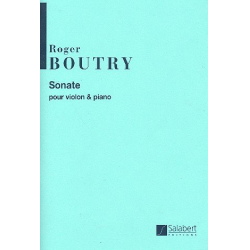 Sonate : pour violon et piano - Roger Boutry
