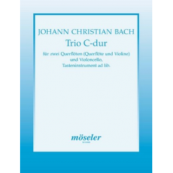 Trio C-Dur : für 2 Flöten und Violoncello - Johann Christian Bach / Arr. Winfried Radeke