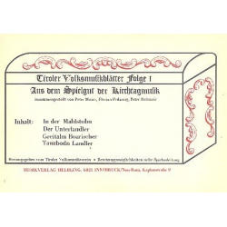 Tiroler Volksmusikblätter Band 1 - Traditional / Arr. Peter Moser