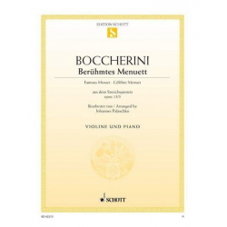 Berühmtes Menuett op.13,5 : - Luigi Boccherini / Arr. Johannes Palaschko