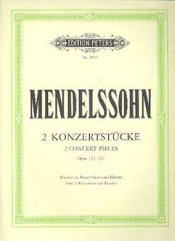 2 Konzertstücke op.113/114 für 2 Klarinetten u.Klavier