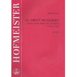 Zu dritt musiziert (3 Violinen) - Klaus Hertel