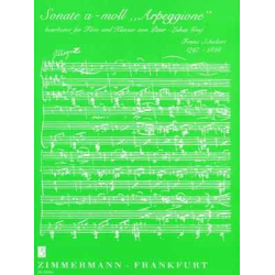 Sonate a-Moll D821 : - Franz Schubert / Arr. Peter-Lukas Graf