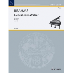 Liebeslieder Walzer op.52 : für Klavier zweihändig - Johannes Brahms