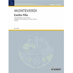 Exulta filia Sion : Motet for high - Claudio Monteverdi