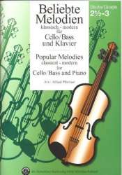 Beliebte Melodien Band 4 - Soloausgabe Cello / Bass und Klavier -Diverse / Arr.Alfred Pfortner