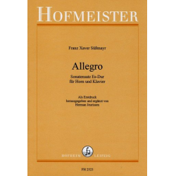 Allegro - Sonatensatz Es- Dur für Horn und Klavier - Franz Xayer Süßmayr