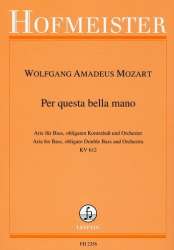 Per questa bella mano KV612 : für Bass, - Wolfgang Amadeus Mozart