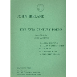 5 Sixteenth Century Poems : for voice - John Ireland