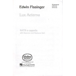 Lux aeterna : for soprano, baritone and - Edwin Fissinger