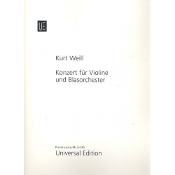 Konzert op.12 für Violine und Blasorchester : - Kurt Weill