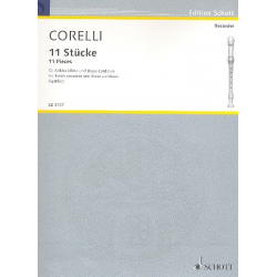 11 Stücke : für Altblockflöte - Arcangelo Corelli