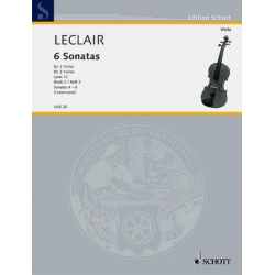 6 Sonaten op.12 Band 2 (4-6) für 2 Violen - Jean-Marie LeClair