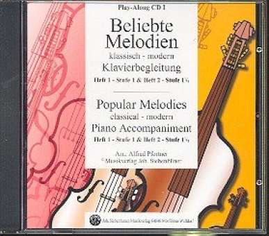 Beliebte Melodien Band 1-2 : Playalong CD 1 (Klavierbegleitung)