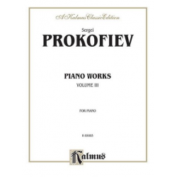 Piano Solos vol.3 : - Sergei Prokofieff