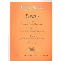 Sonate G-Dur : für 2 Flöten und Bc - Johann Joachim Quantz