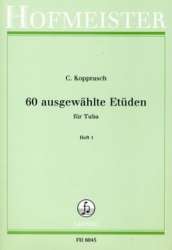 60 ausgewählte Etüden  für Tuba Heft 1 - Carl Kopprasch / Arr. Franz Seyffarth